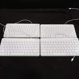 Bundle of 4 Logitech Wired Keyboard for iPad