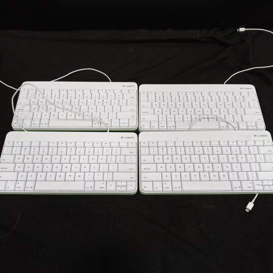 Bundle of 4 Logitech Wired Keyboard for iPad image number 1