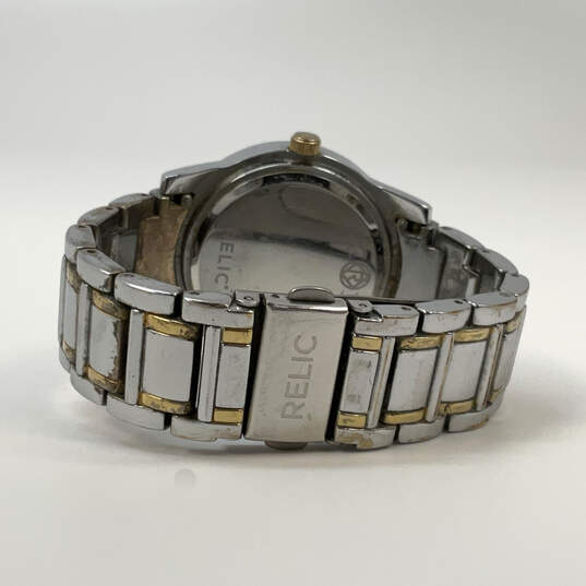 Designer Relic ZR15669 Rhinestone Chronograph Round Dial Analog Wristwatch image number 3