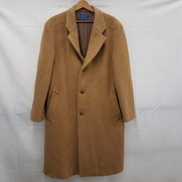 Men's Beige Pendleton Virgin Wool Coat Sz-42