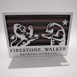 Firestone Walker Brewing Company Metal Bar Advertising Sign w/ Base Stand