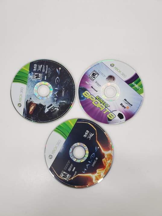Set of 2 Xbox 360 Game Disc Halo 4+kinect Sports Untested image number 3
