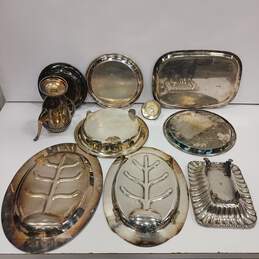 Bundle of Assorted Silver Plated Serving Items alternative image