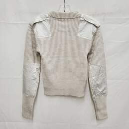 NWT Rag & Bone Nikole Light Grey Crew Neck Slim Fit Wool Sweater Size XS alternative image