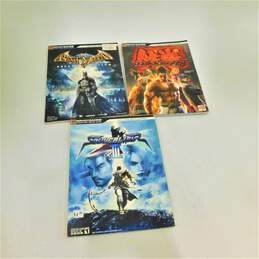 Batman Arkham Asylum Soul Calibar 3 Tekken 6 Brady Games Official Game Guide Bundle