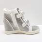 INC International Concepts Debby Sparkle Rhinestone Sneakers Silver 7.5 image number 2