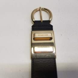 Michael Kors Black Leather Belt Size XL alternative image