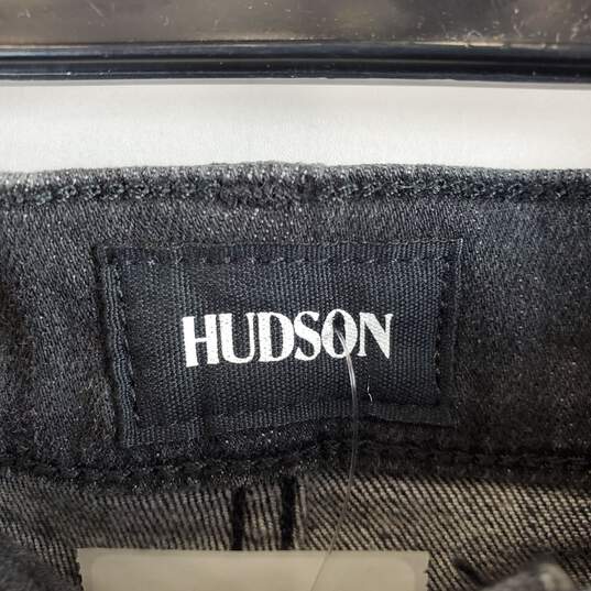 Hudson Women Black Washed Crop Jeans Sz 29 NWT image number 3