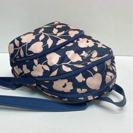 Kate Spade Nylon Karissa Garden Vine Small Backpack Blue image number 4
