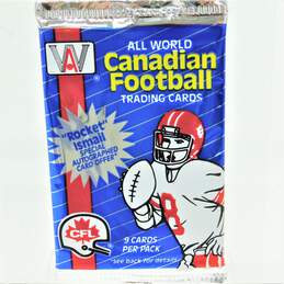 10 Factory Sealed 1991 All World CFL Football Card Packs alternative image
