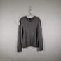 Mens Extra Fine Merino Wool Knitted V-Neck Long Sleeve Pullover Sweater Size L image number 1
