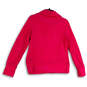 Womens Pink Collared Long Sleeve Pockets Full-Zip Activewear Jacket Size M image number 2