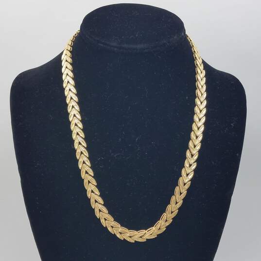 AE Solid 14k Gold Fishtail 20" Chain Necklace 37.4g image number 1