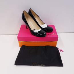 Kate Spade Patent Leather Karolina Heels Black 7.5