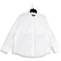 Banana Republic Womens White Spread Collar Long Sleeve Button-Up Shirt Size XL image number 1