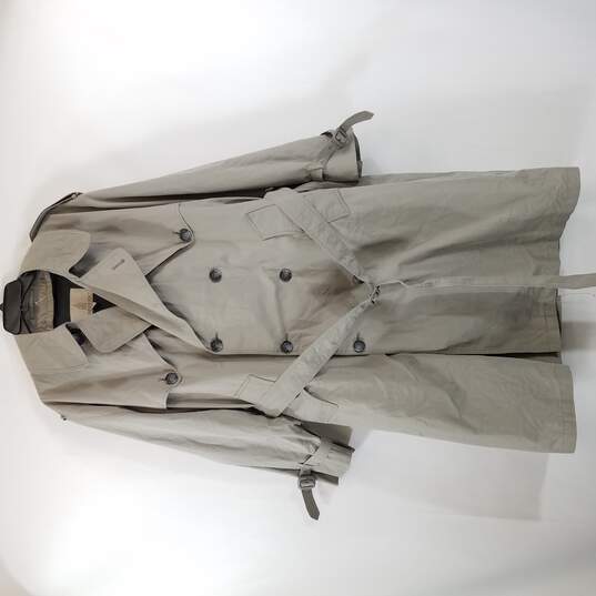 Buy the London Fog Men Grey Trench Coat 40 Short | GoodwillFinds