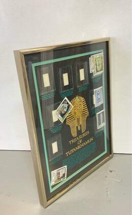 Treasures of Tutankhamun Egyptian Stamp Empire Centrafrican 180f Framed alternative image