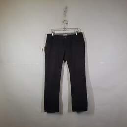Womens Dark Wash Regular Fit Pockets Straight Leg Jeans Size 12