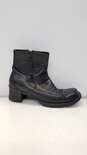 Timberland Ankle Boots Black Leather Women's Size 7 image number 1