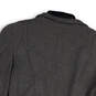 Womens Gray Long Sleeve Shawl Lapel Flap Pocket Single Breasted Blazer Sz 0 image number 4