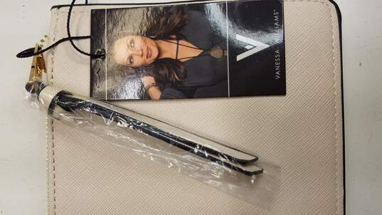 Vanessa Williams Lush Collection Zip Pouch Off White image number 7