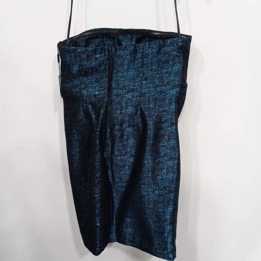 Calvin Klein Women's Blue Strapless Cocktail Dance Party  Dress Size 12 NWT image number 4