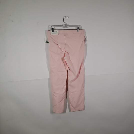 NWT Women Flat Front Slash Pockets Pull-On Ankle Pants Size Large image number 2