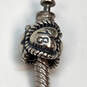 Designer Pandora 925 Sterling Silver Barrel Clasp Snake Chain Bracelet image number 4