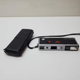 Minolta Autopak 450E Pocket Film Camera W/ Leather Case Untested