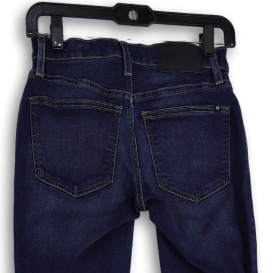 Womens Blue Denim Medium Wash 5 Pocket Design Skinny Leg Jeans Size 2/26 image number 4