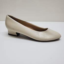 Ivory Shoes Heels Design By Nordstrom Comfort Construction Sz 10.5B alternative image