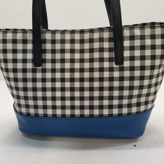 Kenneth Cole Reaction Black / White Check Tote Bag image number 2