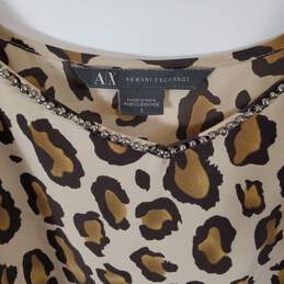 Armani Exchange Women Mini Print Dress Sz 2 alternative image