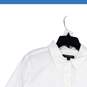 Banana Republic Womens White Spread Collar Long Sleeve Button-Up Shirt Size XL image number 3