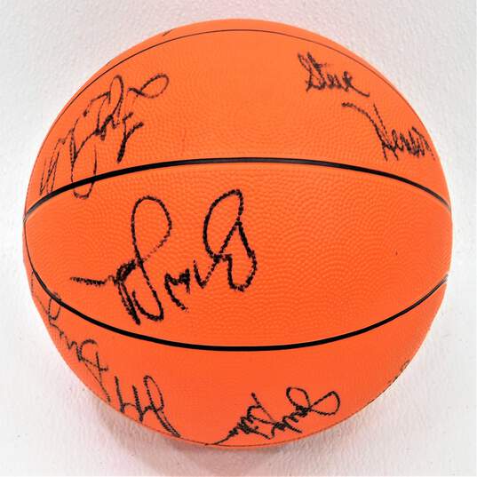 1990-91 Milwaukee Bucks Team Signed Basketball image number 2