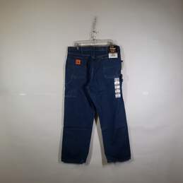 NWT Mens Flame Resistant Denim Carpenter Straight Leg Jeans Size 38X30 alternative image