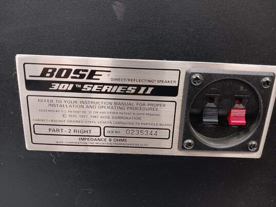 2PC Bose 301 Series II & Series IV Home Speaker Bundle image number 4