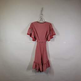 NWT Womens Floral Flutter Sleeve Short Wrap Dress Size XS alternative image
