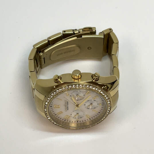 Designer Caravelle By Bulova Gold-Tone Stainless Steel Analog Wristwatch image number 3