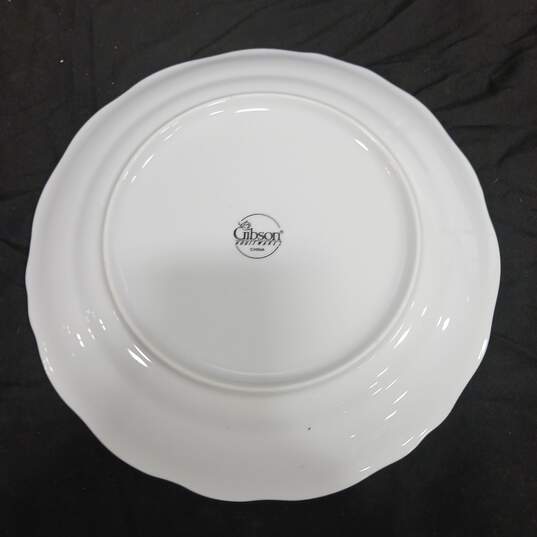 Set of 4 Gibson Housewares Victorian Rose Dinner Plates image number 4