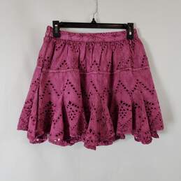 Free People Women Pink Mini Skirt Sz XS NWT