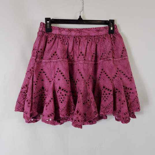 Free People Women Pink Mini Skirt Sz XS NWT image number 1