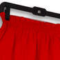 NWT Womens Red Elastic Waist Flat Front Stretch Pull-On Mini Skirt Size 6 image number 4
