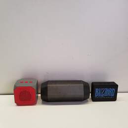 Assorted Bundle Lot of 3 Bluetooth Wireless Speakers alternative image