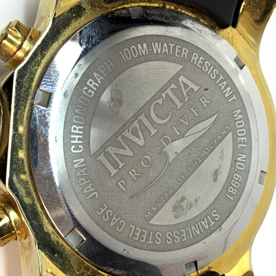 Designer Invicta 6981 Adjustable Strap Chronograph Dial Analog Wristwatch image number 4