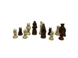Vintage Cats Vs dogs Chess Pieces