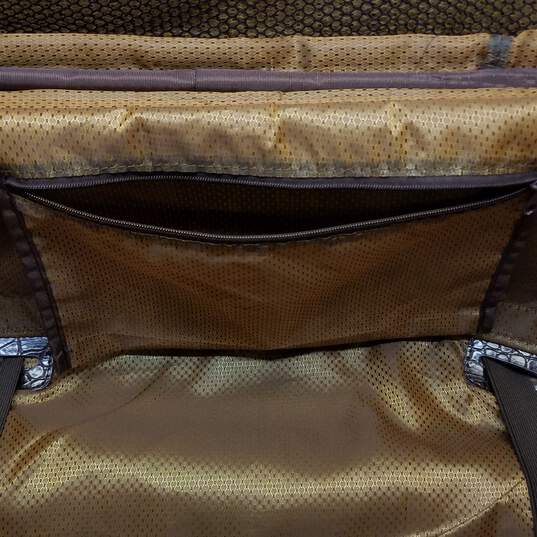 Unbranded Heart Jacquard Brown Luggage w/ Carry-On image number 17
