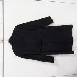 Women's Black Trench Coat Sz M alternative image