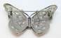 Carolee Limited Edition 2004 Icy Rhinestone Butterfly Statement Brooch 42.9g image number 4