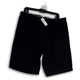NWT Womens Blue Flat Front Slash Pocket Straight Fit Emerson Shorts Size 36